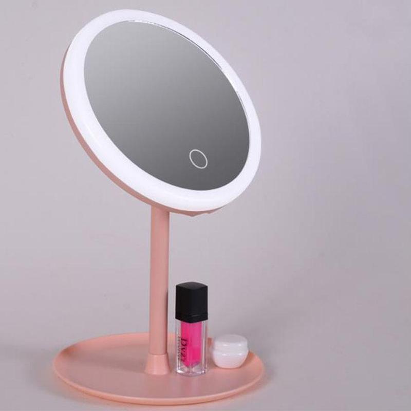 Зеркало для макияжа с подсветкой Standing Mirror Lili Jade DM006 Pink